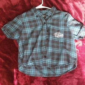 Harry Potter croped button up t-shirt